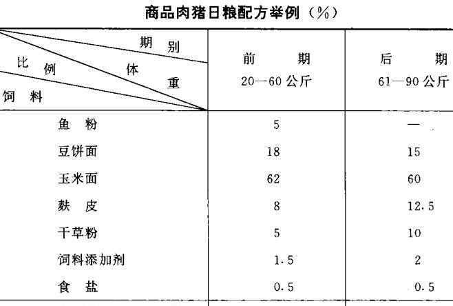 肉猪快速饲养法
