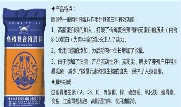 牛饲料配方