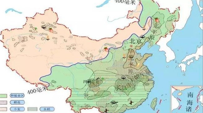 我国杂交水稻的分布区域