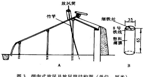 日光温室烟囱式放风效果好
