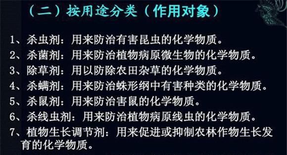 按除草剂作用方式分类